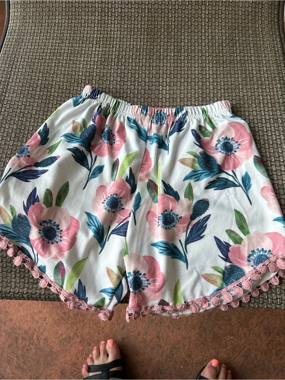 Girls Blue Ruffle Yoke Top with Matching Shorts